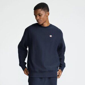 Navy Blue Reverse Weave Champion Crewneck